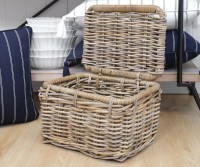 Large Woodbridge Rattan Storage Box with Lid