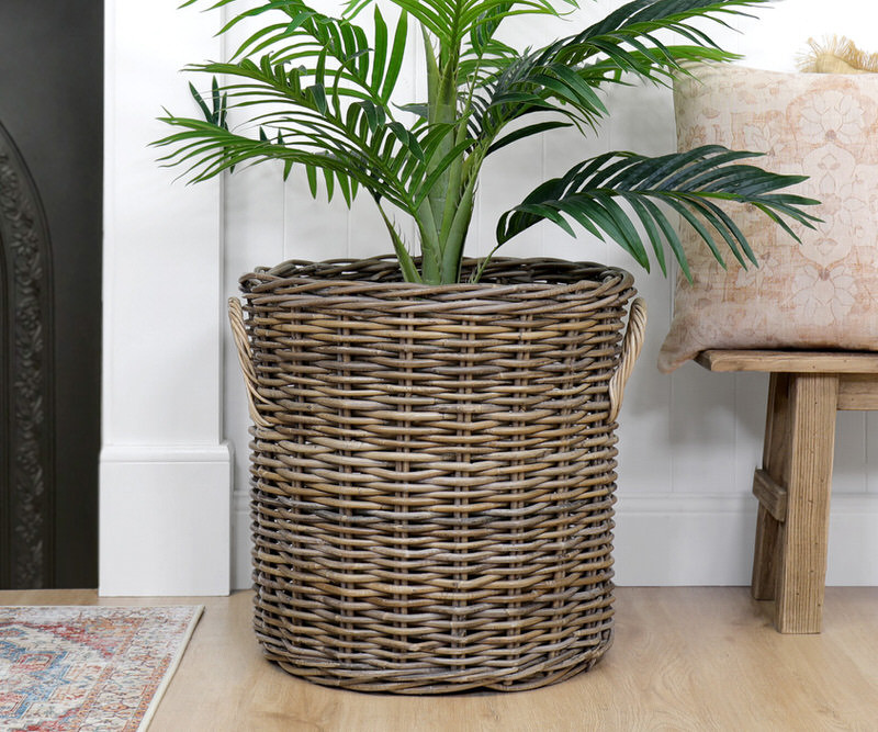 Large Trentham Round Rattan Basket