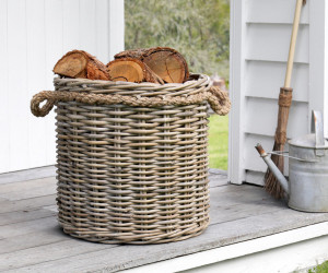 Stonefields Round Rattan Basket - Large