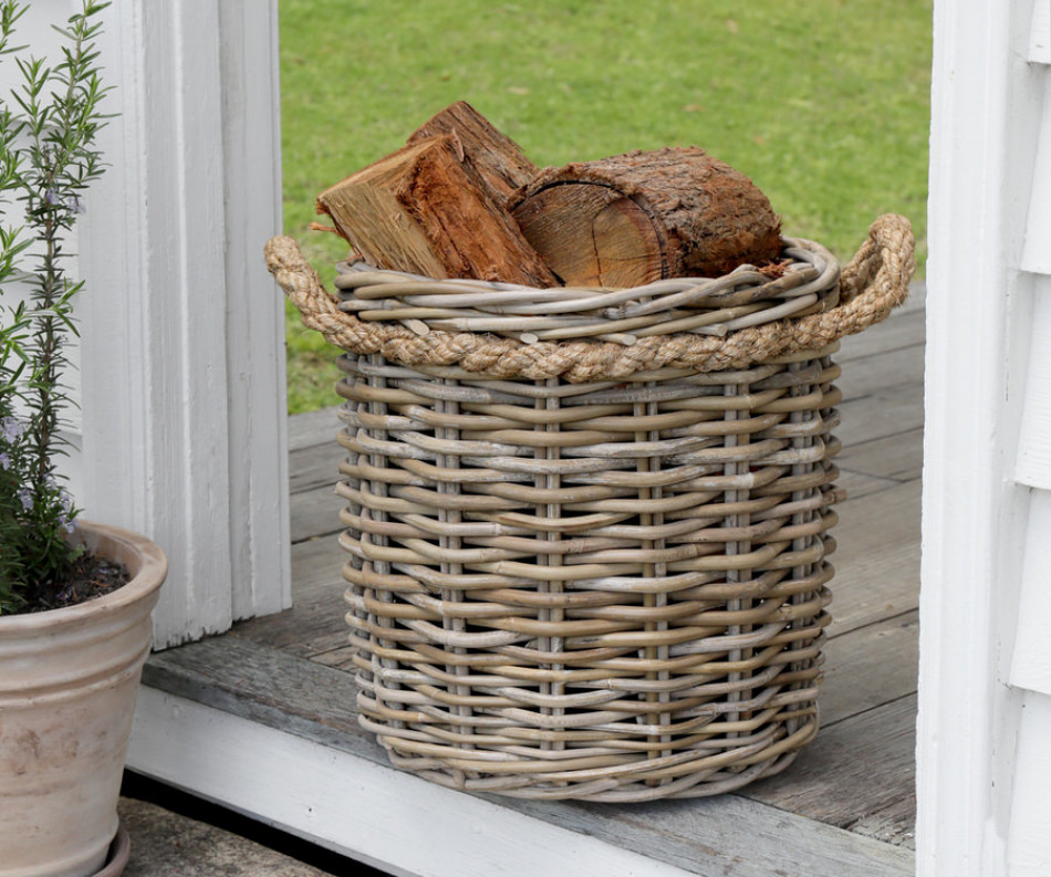 Stonefields Round Rattan Basket - Small