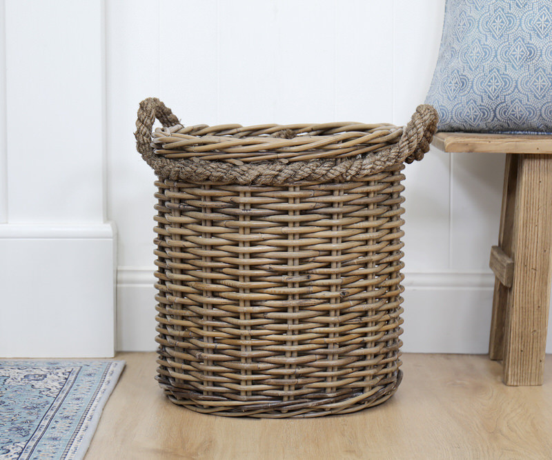 Stonefields Round Rattan Basket - Small