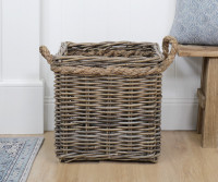 Medium Flintwood Square Rattan Basket