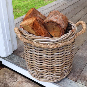 Stonefields Round Rattan Basket - Small