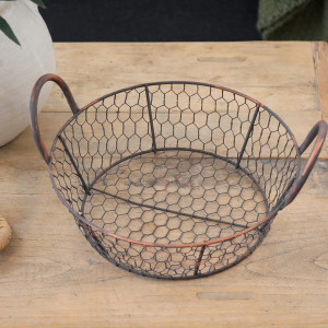 Small Grange Wire Basket with Handles