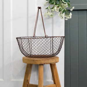 Large Wickford Wire Basket, a practical basket for organising household items or creating a display