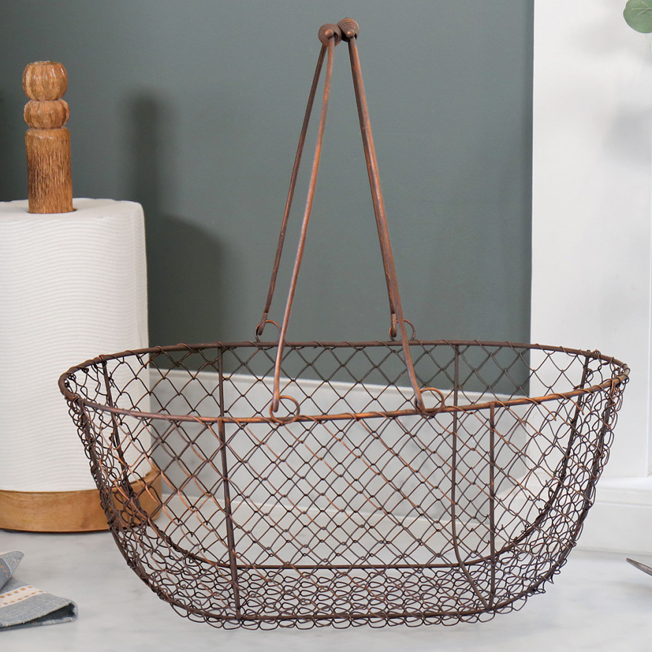 Large Wickford Wire Basket, a practical basket for household storage or display