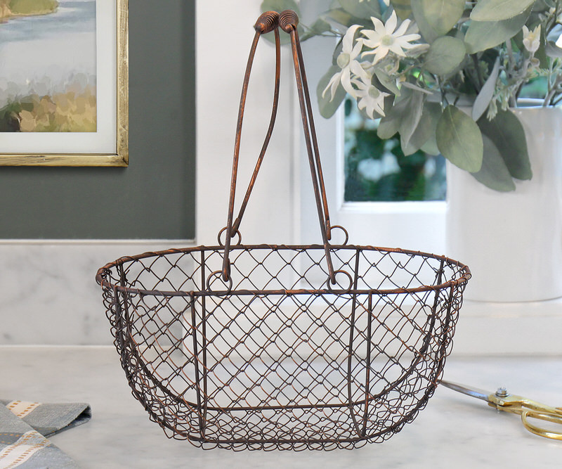 Small Wickford Wire Basket