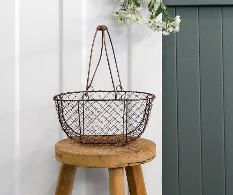 Small Wickford Wire Basket