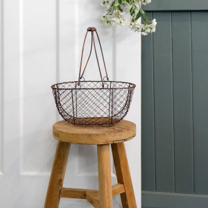 Small Wickford Wire Basket, a practical basket for organising household items or creating a display