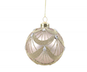 Champagne Jewel Glass Tree Bauble