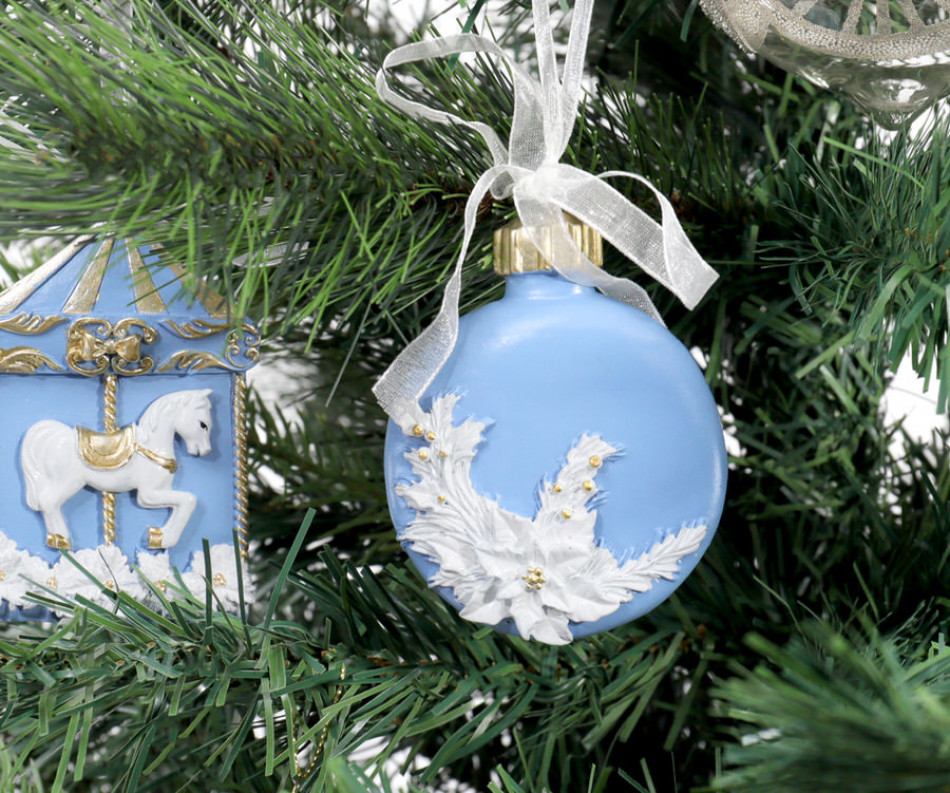 Vienna Sky Blue Bauble Tree Ornament