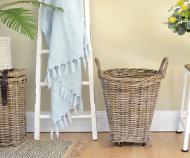 Wheeled Storage / Laundry Basket Small