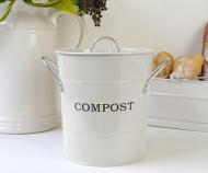 Kitchen Compost Bin - Chalk