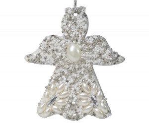Celestial Beaded Angel Tree Ornament
