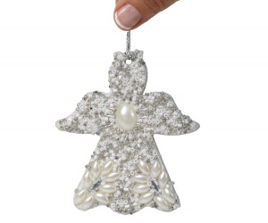 Celestial Beaded Angel Tree Ornament
