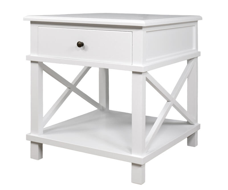 Hampton Cross Bedside Table