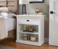 Halifax Grand Bedside Table with Shelves