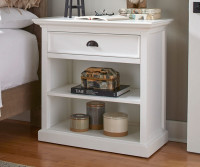 Halifax Grand Bedside Table with Shelves