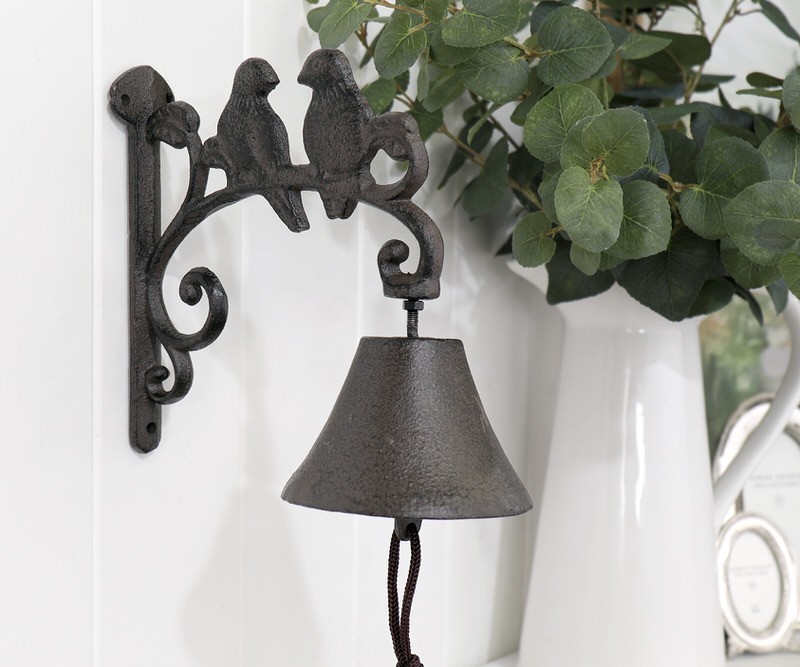 Pettistree Bird Wall Bell - Cast Iron Doorbell