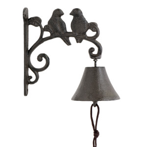 Pettistree Bird Wall Bell - Cast Iron Doorbell, shown as a standalone product for clear identification