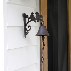Pettistree Bird Wall Bell - Cast Iron Doorbell, highlighting the product's distinctive form and defining design