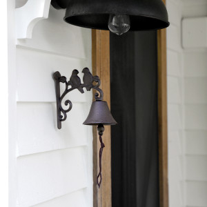 Pettistree Bird Wall Bell - Cast Iron Doorbell, presented as a standalone item for straightforward product identification