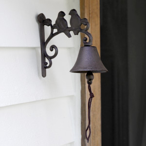 Pettistree Bird Wall Bell - Cast Iron Doorbell, framed wall artwork