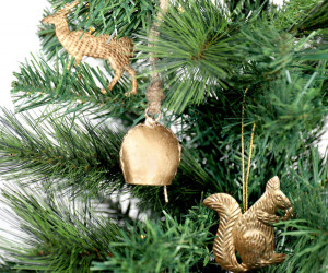 Tyrol Gold Bell Christmas Tree Decoration