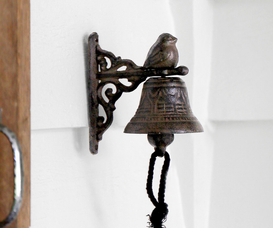 Brambling Bird Wall Bell - Cast Iron Doorbell