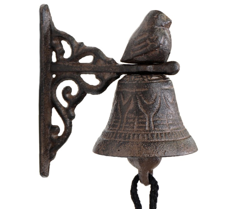 Brambling Bird Wall Bell - Cast Iron Doorbell