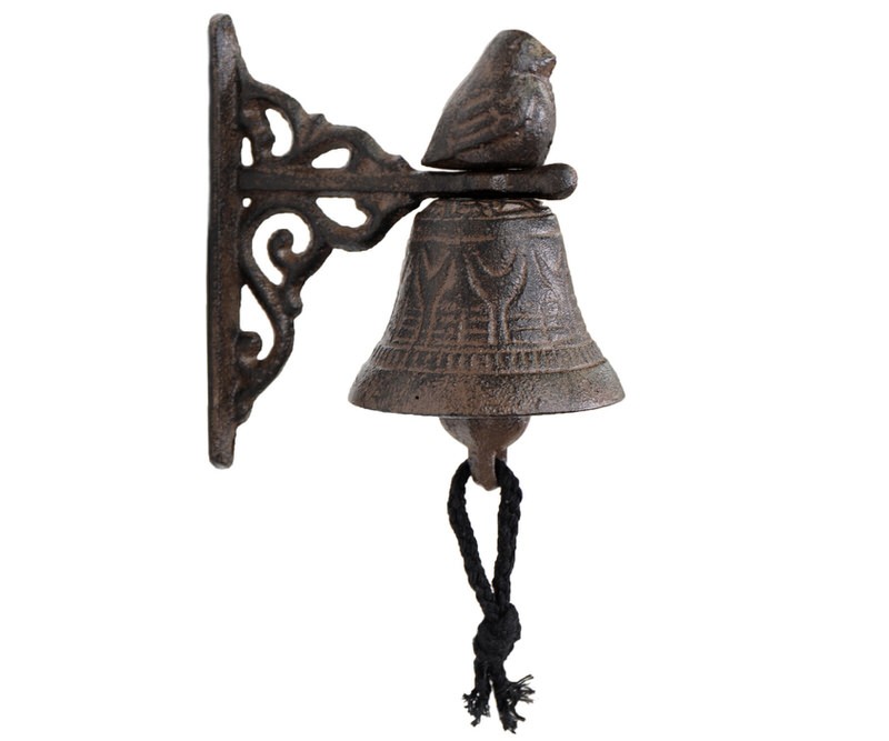 Brambling Bird Wall Bell - Cast Iron Doorbell