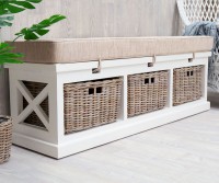 Chiswick Bench Seat with Basket Drawers