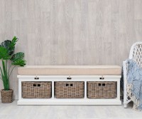 Chiswick Bench Seat with Basket Drawers