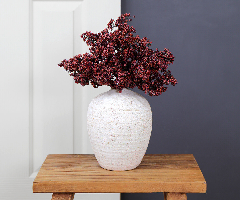 Set 3 Burgundy Berry Cluster Stems