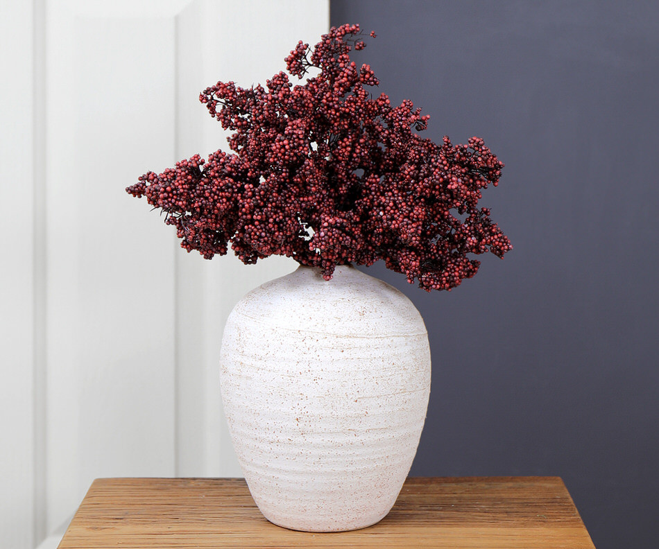 Set 3 Burgundy Berry Cluster Stems