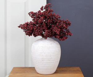 Set 3 Burgundy Berry Cluster Stems
