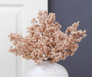 Set 3 Blush Pink Berry Cluster Stems