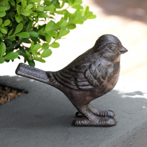 Little Sparrow I Garden Sculpture, a sculptural decorative accent for shelf, console or tabletop styling