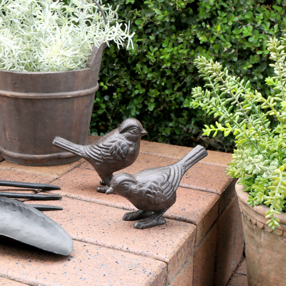 Little Sparrow I Garden Sculpture, designed as a standalone ornament for adding character to an interior