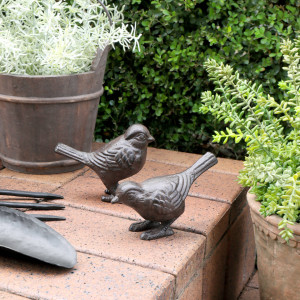 Little Sparrow I Garden Sculpture, designed as a standalone ornament for adding character to an interior