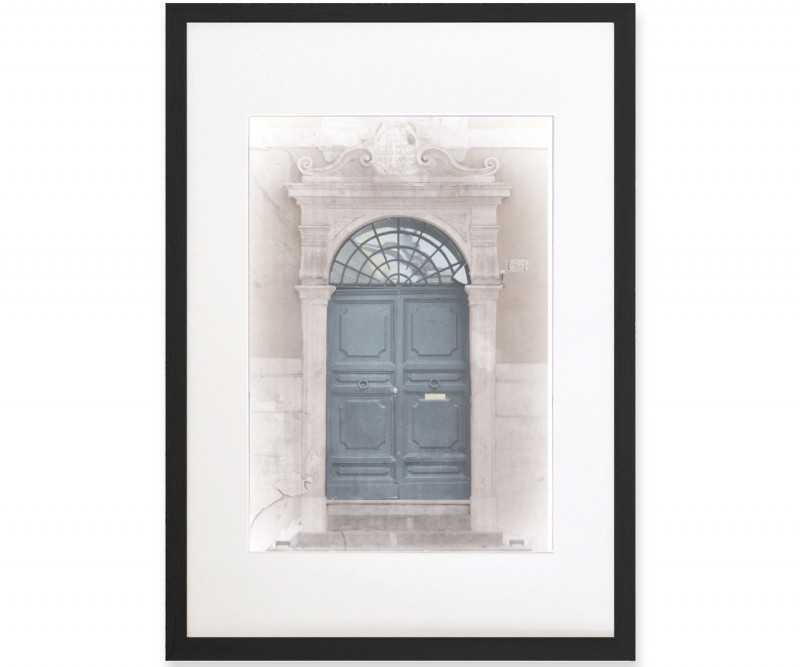 Romana Blue Door 2 - A2 Framed Print