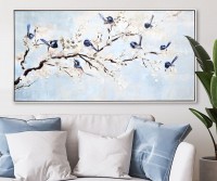 Mayfield Blue Fairy Wren Framed Canvas Painting