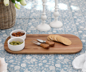 Set 5 Ashdown Cheese Board and Dip Bowls