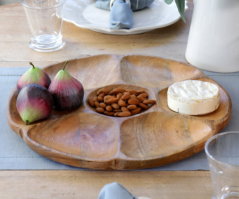 Dalston Round Timber Serving Tray