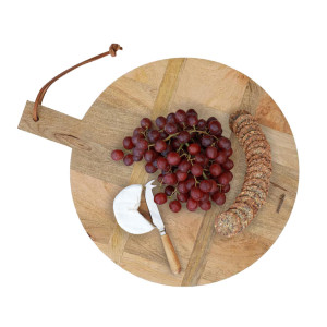 Traditional French Bread Board - Round, presented as a standalone item for straightforward product identification
