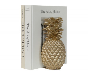 Set 2 Gold Pineapple Bookends
