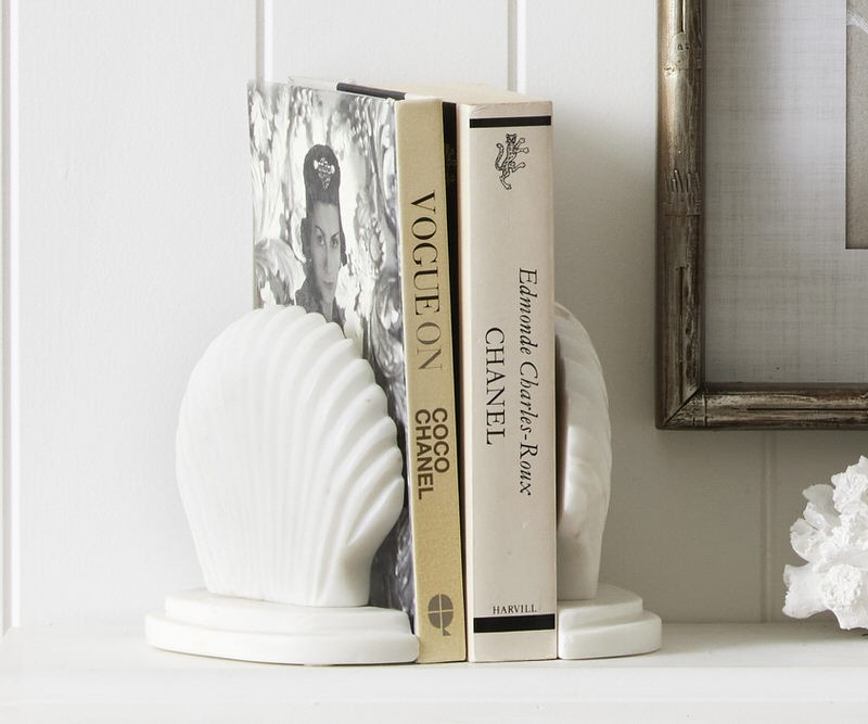 Set 2 Andaman Scallop Shell Bookends