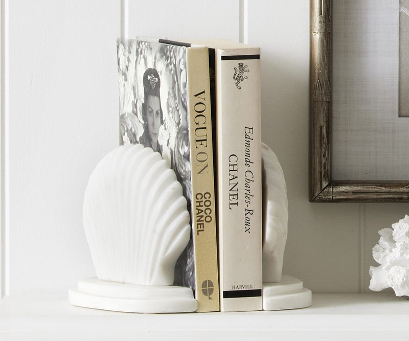 Set 2 Andaman Scallop Shell Bookends - Shop by colour