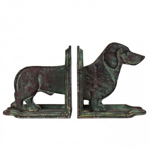 Set 2 Alcott Dachshund Bookends, a decorative pair or piece for supporting books