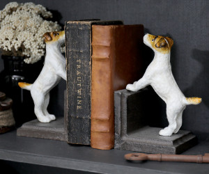 Set 2 Vintage Fox Terrier Bookends